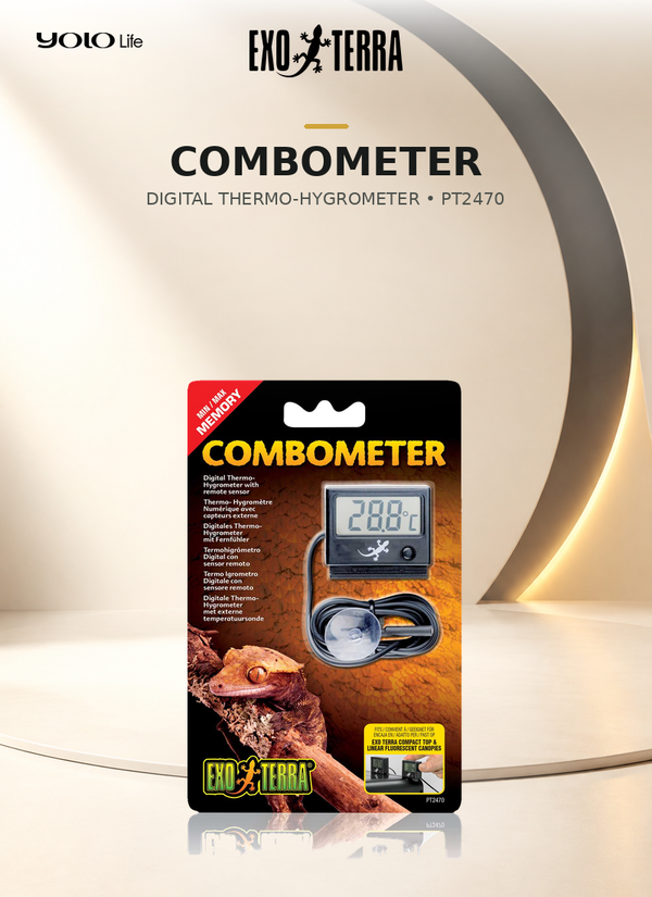 Exo Terra Combometer Digital Thermo-Hygrometer PT2470