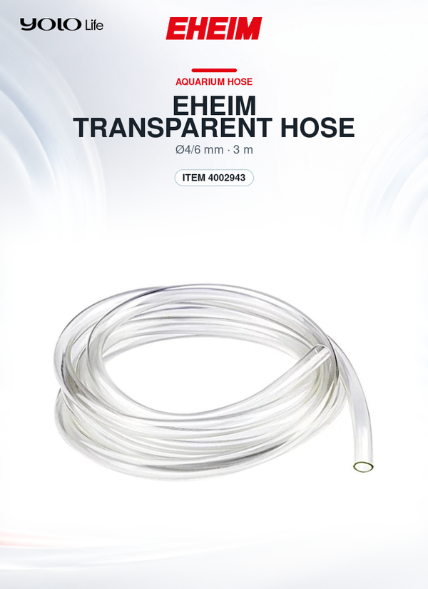 EHEIM Clear Aquarium Hose 4/6 mm, 3000 mm Length