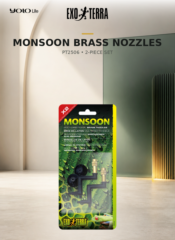 Exo Terra Monsoon Brass Nozzles PT2506 – Pack of 2