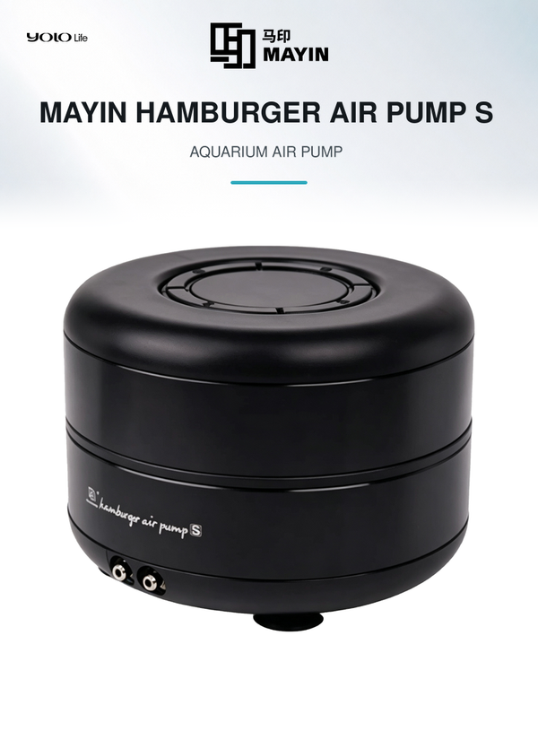 MAYIN Hamburger Air Pump S – Dual Outlet, 12 L/min
