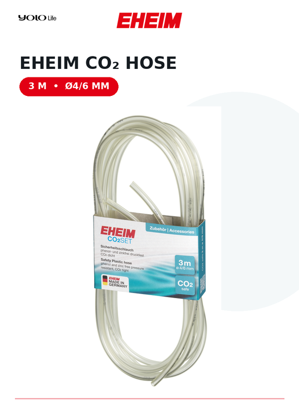 EHEIM CO₂ Hose 4/6 mm, 3000 mm