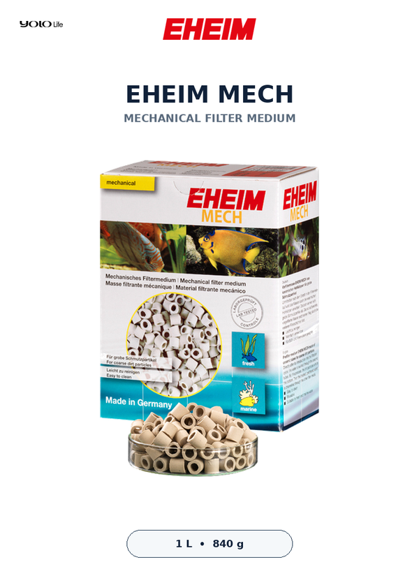 EHEIM MECH 840 g (Approx. 1 L) Filter Media
