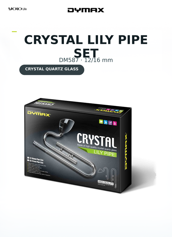 Dymax Crystal Lily Pipe Set 12/16 mm