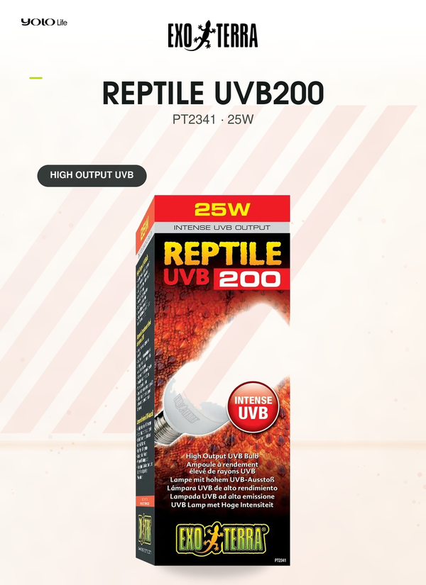 Exo Terra Reptile UVB200 High Output 25 W Bulb