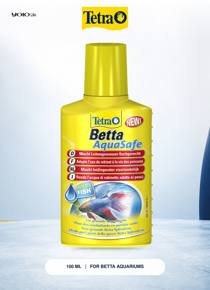 Tetra Betta AquaSafe Water Conditioner 100 mL (approx. 3.38 fl oz)