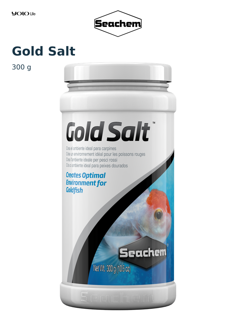 Seachem Gold Salt Goldfish Aquarium Salt 300 g
