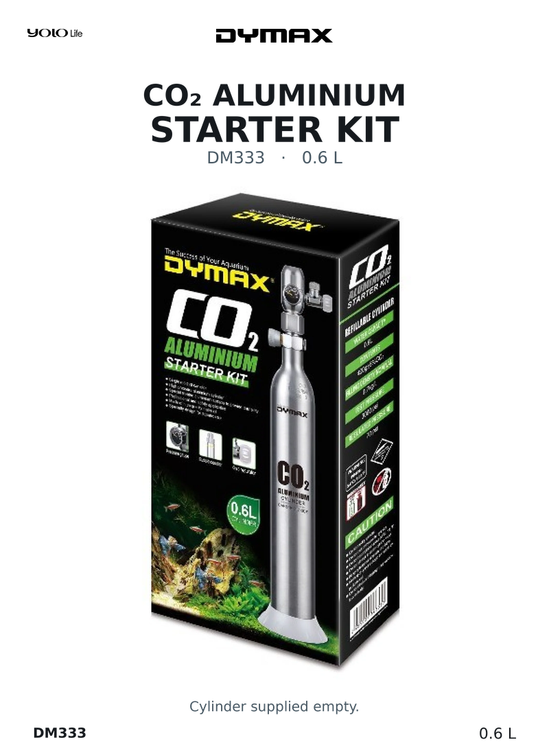 Dymax CO2 Aluminium Starter Kit 0.6 L