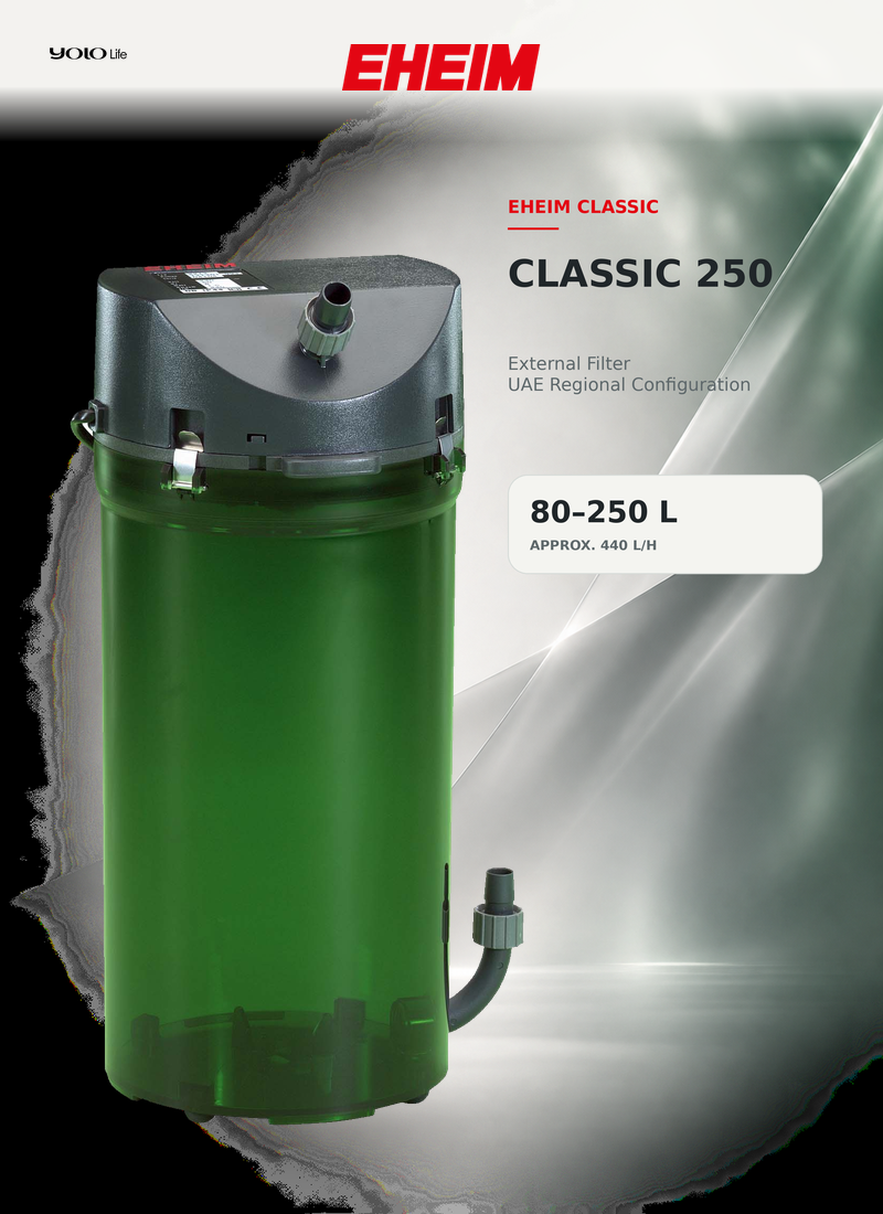 EHEIM classic 250 External Aquarium Filter