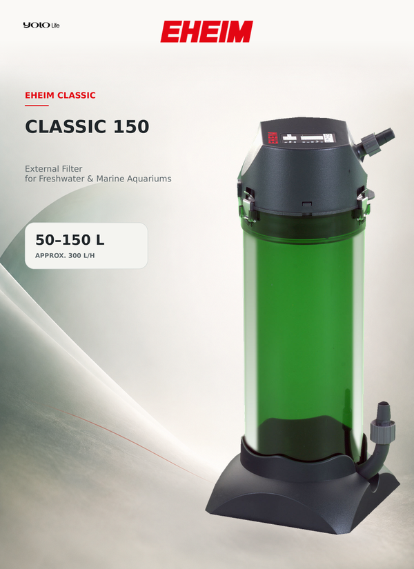 EHEIM classic 150 External Aquarium Filter