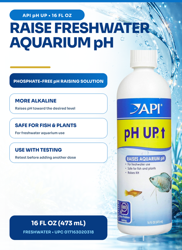 API pH Up (16 oz), pH Balancer, Water Treatment, Aquarium Additive