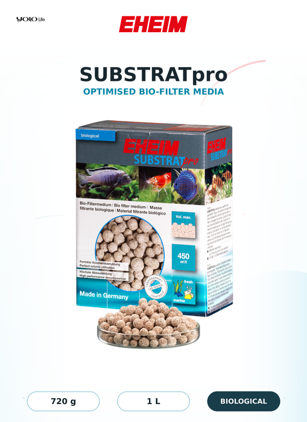 EHEIM SUBSTRATpro 720 g (Approx. 1 L) Filter Media