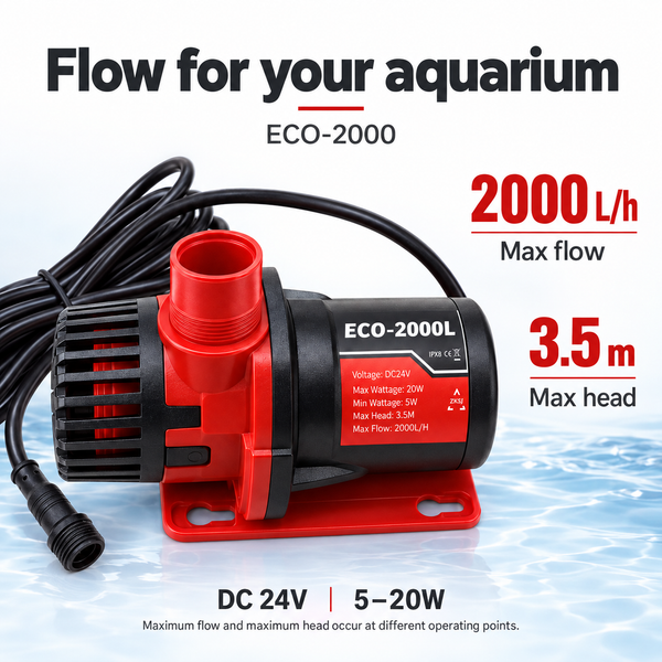 ZKSJ ECO-2000L Variable Speed DC Aquarium Pump
