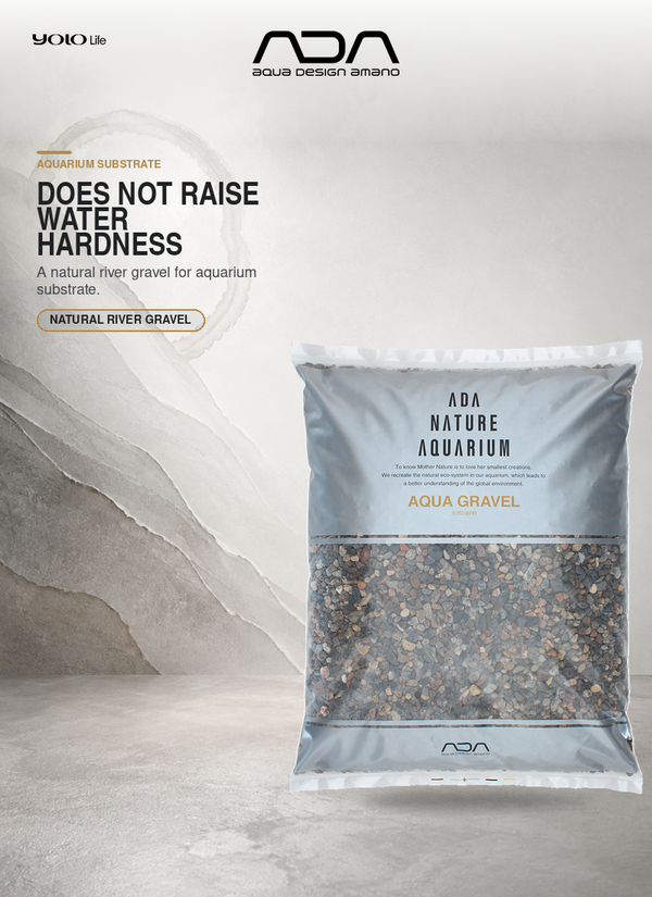 ADA Aqua Gravel 2kg, Natural Aquarium Substrate, River Sand for Tank