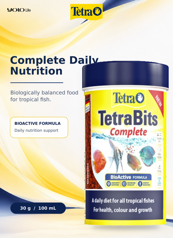 TetraBits Complete Tropical Fish Food Granules 100 mL (30 g)