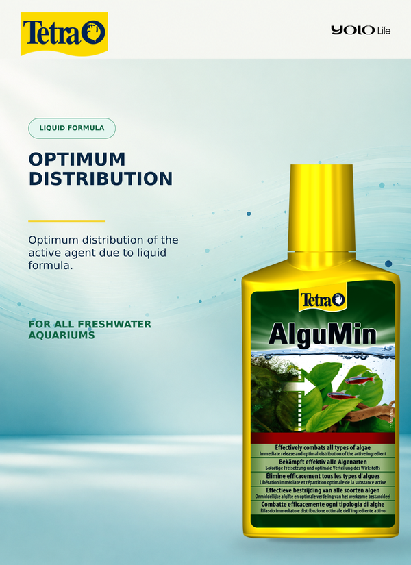 Tetra AlguMin Aquarium Algae Control 250 mL (approx. 8.45 fl oz)