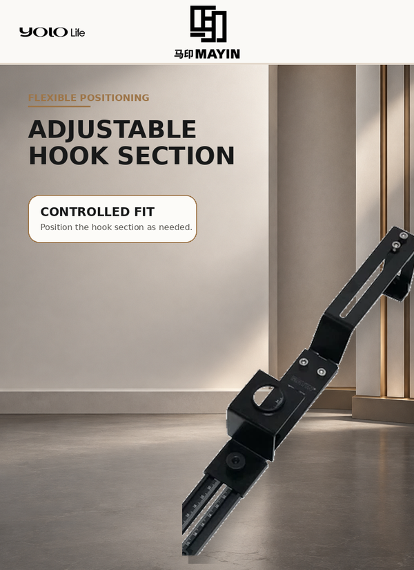 Adjustable aluminium-alloy hook on the MAYIN aquarium side bracket