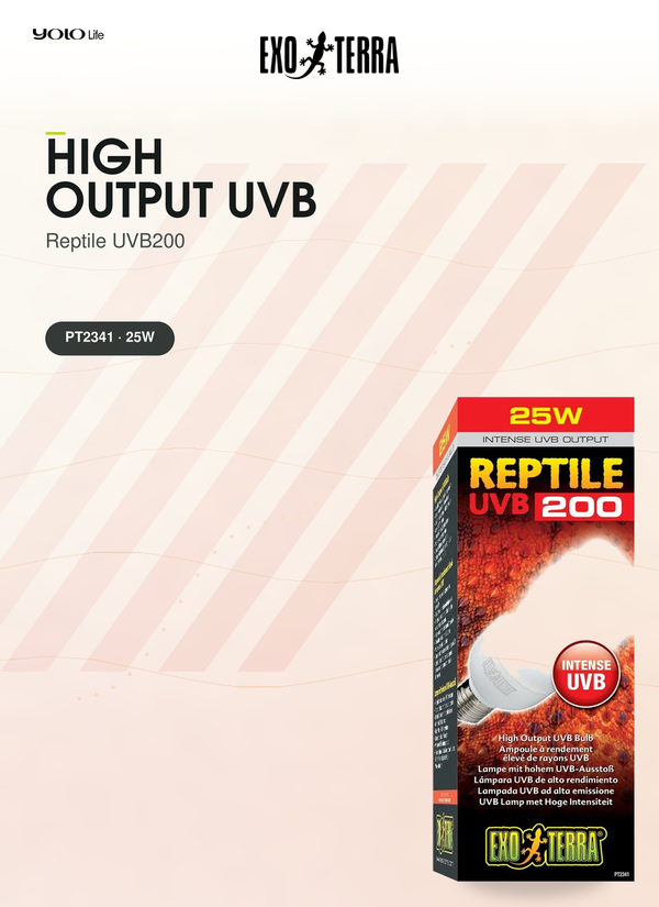 Exo Terra Reptile UVB200 High Output 25 W Bulb