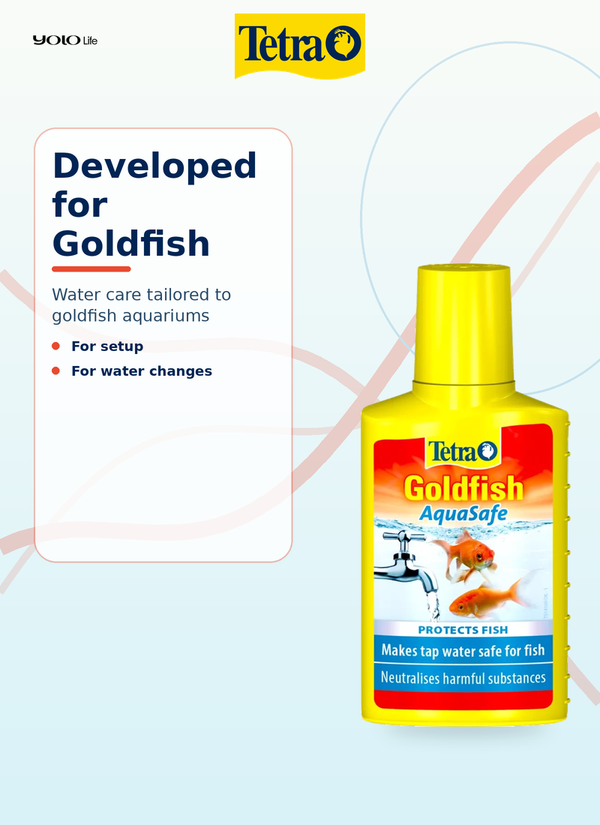 Tetra Goldfish AquaSafe Water Conditioner 100 mL (approx. 3.38 fl oz)