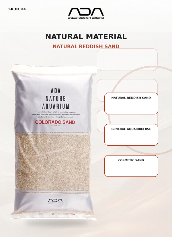 ADA Colorado Sand 2 kg – Natural Red Aquarium Sand