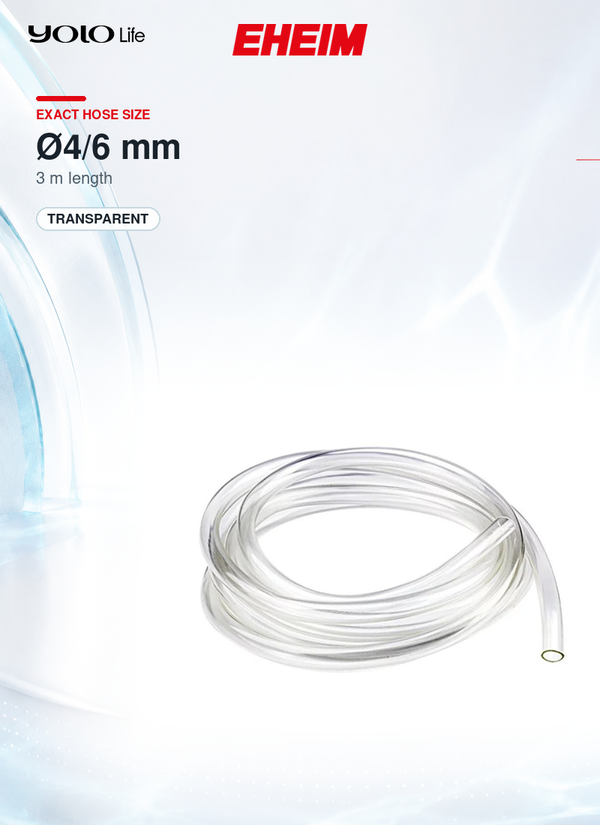 EHEIM Clear Aquarium Hose 4/6 mm, 3000 mm Length
