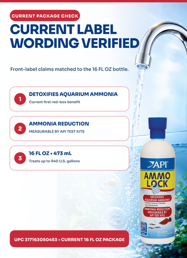 API Ammo-Lock (16 oz), Ammonia Detoxifier, for Aquarium, Fresh, Salt