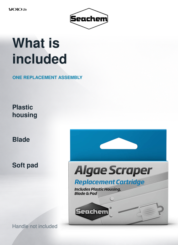 Seachem Algae Scraper Replacement Cartridge Kit