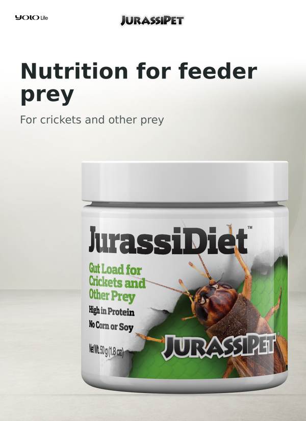 JurassiDiet GutLoad 50 g – Food for Crickets & Feeder Insects
