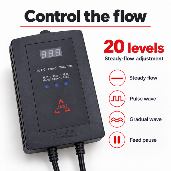 ZKSJ ECO-2000L Variable Speed DC Aquarium Pump