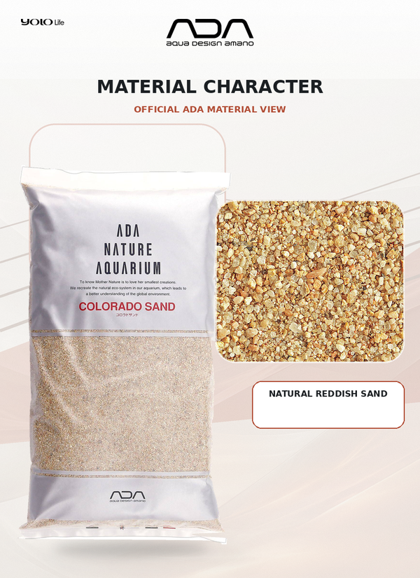 ADA Colorado Sand 2 kg – Natural Red Aquarium Sand