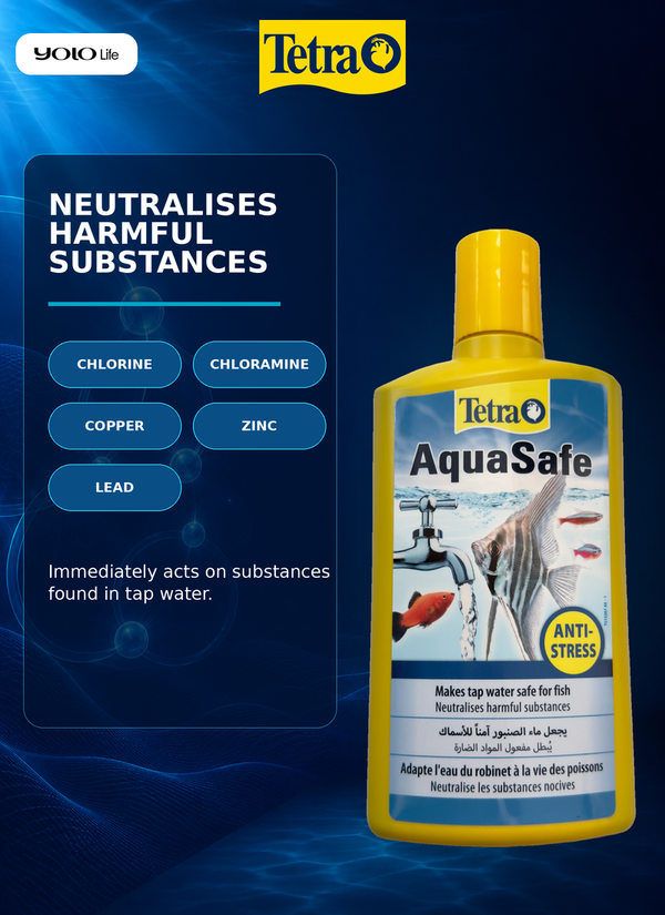 Tetra AquaSafe Water Conditioner 500 mL (approx. 16.91 fl oz)