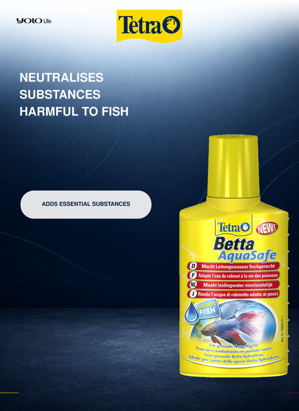 Tetra Betta AquaSafe Water Conditioner 100 mL (approx. 3.38 fl oz)