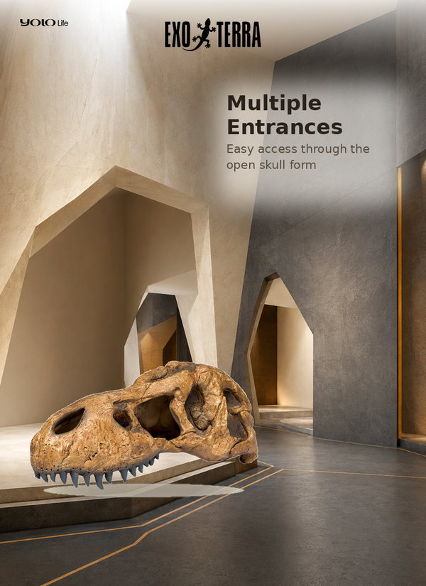 Exo Terra T-Rex Skull Fossil Hide-Out PT2859