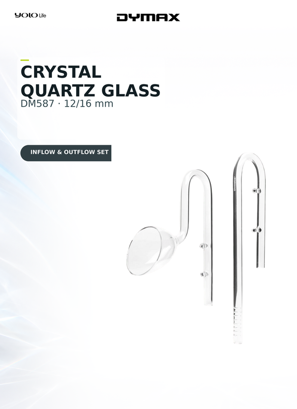 Dymax Crystal Lily Pipe Set 12/16 mm