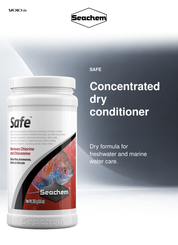 Seachem Safe Dry Aquarium Water Conditioner 250 g