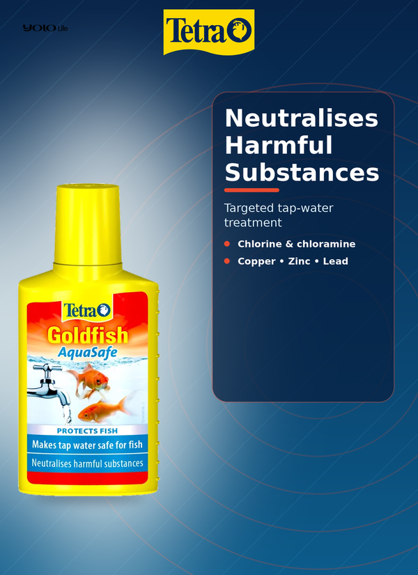 Tetra Goldfish AquaSafe Water Conditioner 100 mL (approx. 3.38 fl oz)