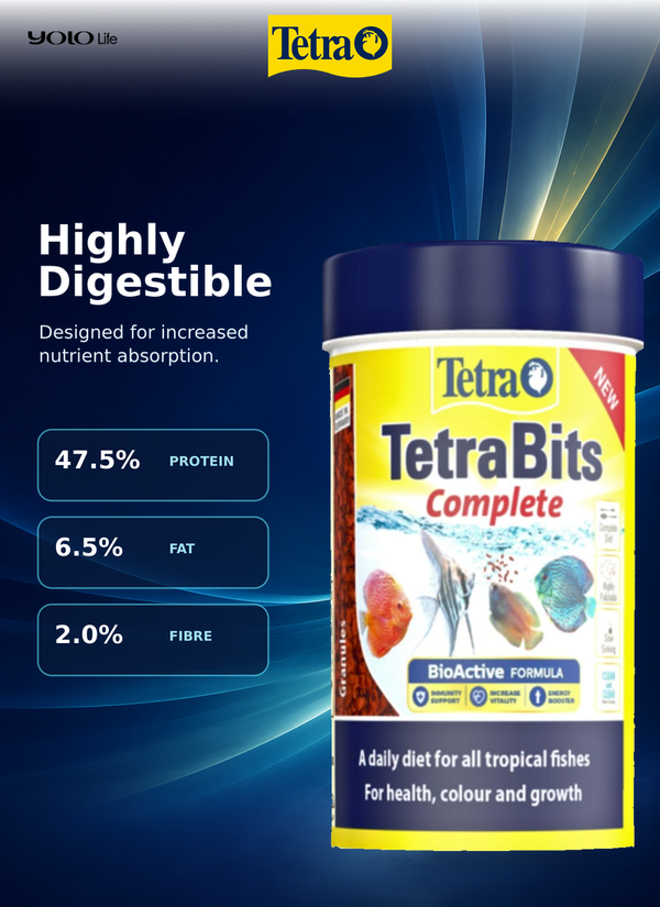TetraBits Complete Tropical Fish Food Granules 100 mL (30 g)