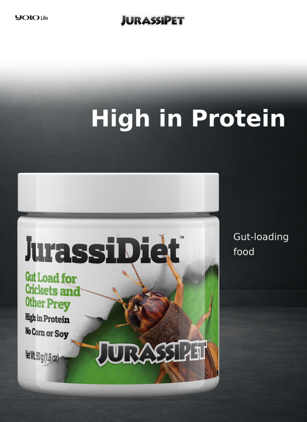 JurassiDiet GutLoad 50 g – Food for Crickets & Feeder Insects