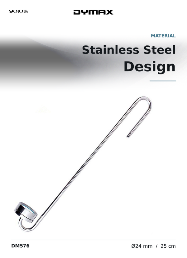 Dymax Stainless Steel CO2 Diffuser 250 mm, 24 mm Diameter