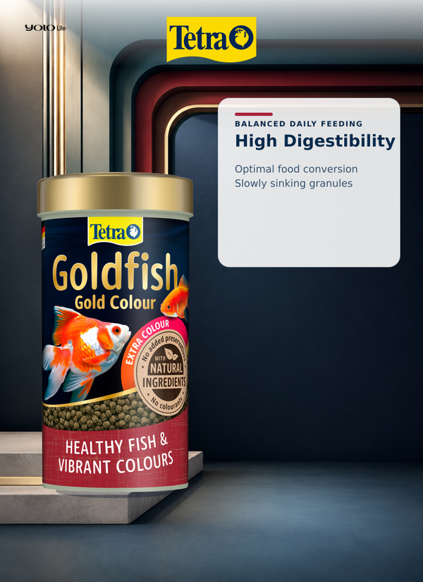 Tetra Goldfish Gold Colour Granules Fish Food 250 mL (75 g)