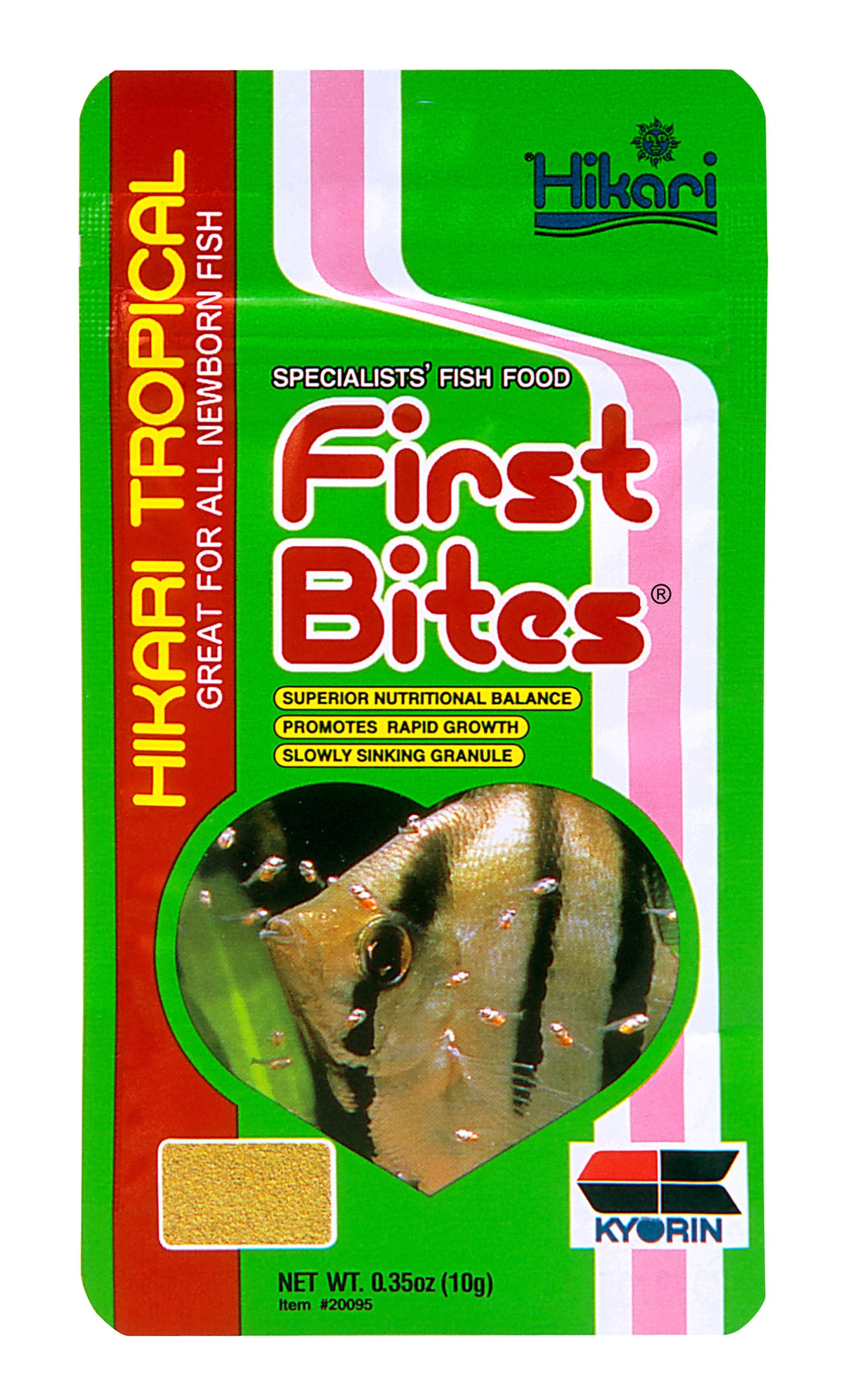 Hikari Tropical First Bites Newborn Fish Food 10g, Tropical Fry Food, Specialized Aquarium Pellets, Nutrition Fish Feed, for Fry, Breeding, Growth