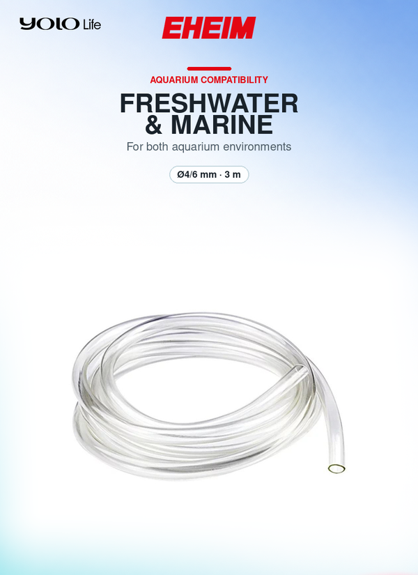 EHEIM Clear Aquarium Hose 4/6 mm, 3000 mm Length