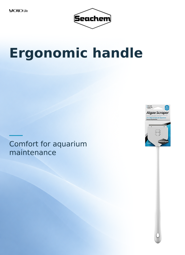 Seachem 3-in-1 Aquarium Algae Scraper 460 mm