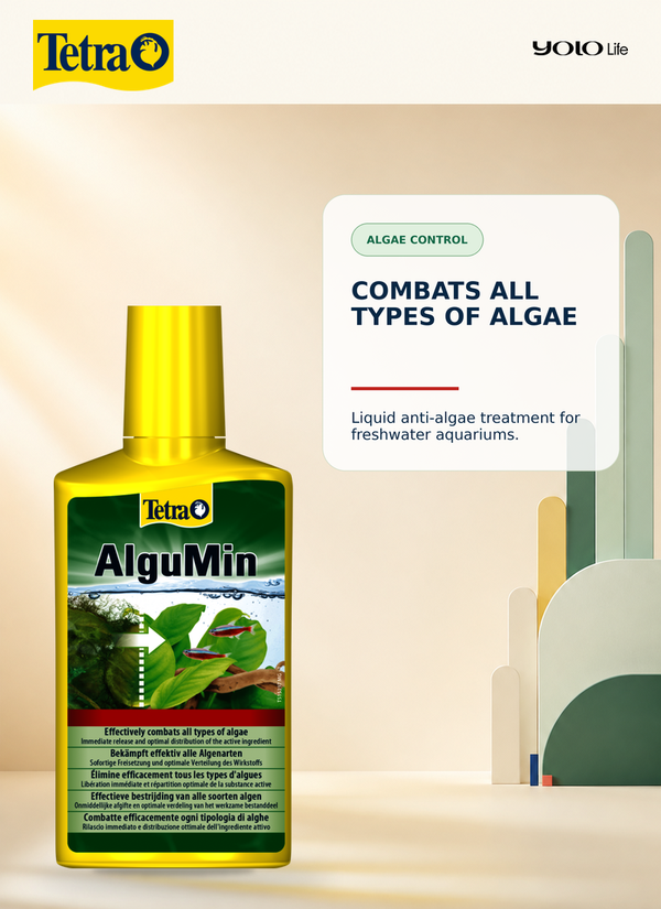 Tetra AlguMin Aquarium Algae Control 250 mL (approx. 8.45 fl oz)