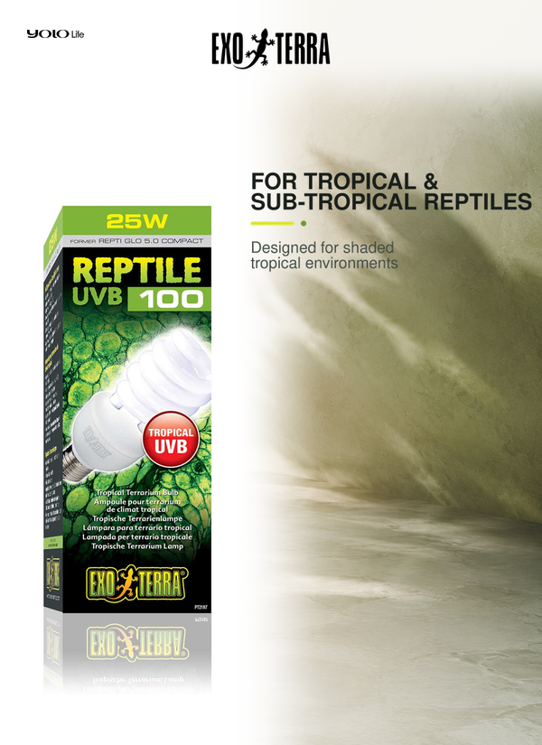Exo Terra UVB 100 Tropical 25 W