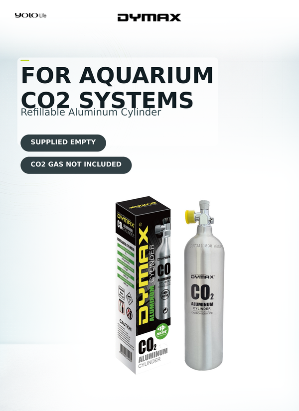 Dymax CO2 Aluminium Cylinder 2 L, Empty