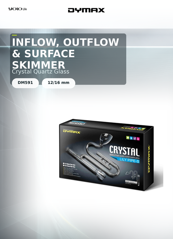 Dymax Crystal Lily Pipe-S Set 12/16 mm