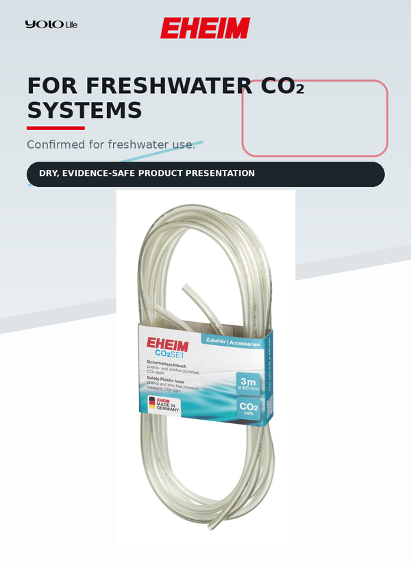 EHEIM CO₂ Hose 4/6 mm, 3000 mm