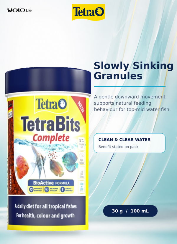 TetraBits Complete Tropical Fish Food Granules 100 mL (30 g)