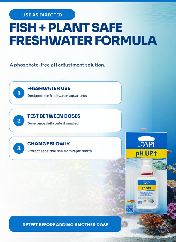 API pH Up 1.25 oz, Aquarium pH Adjuster, Buffer, for Fish, Tanks