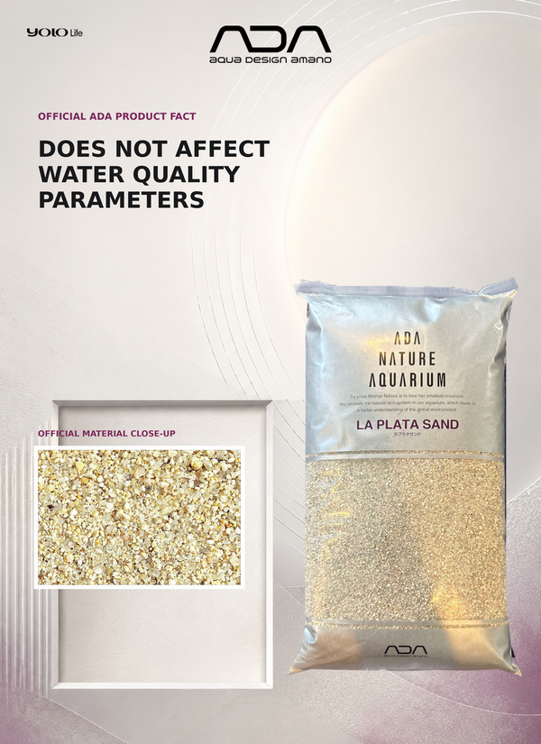 ADA La Plata Cosmetic Sand 2kg, Natural White Aquarium Sand